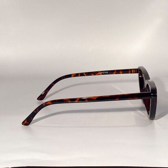1355 Cateye Sunglasses Tortoise Frames Dark Brown Lens NWT main image 9